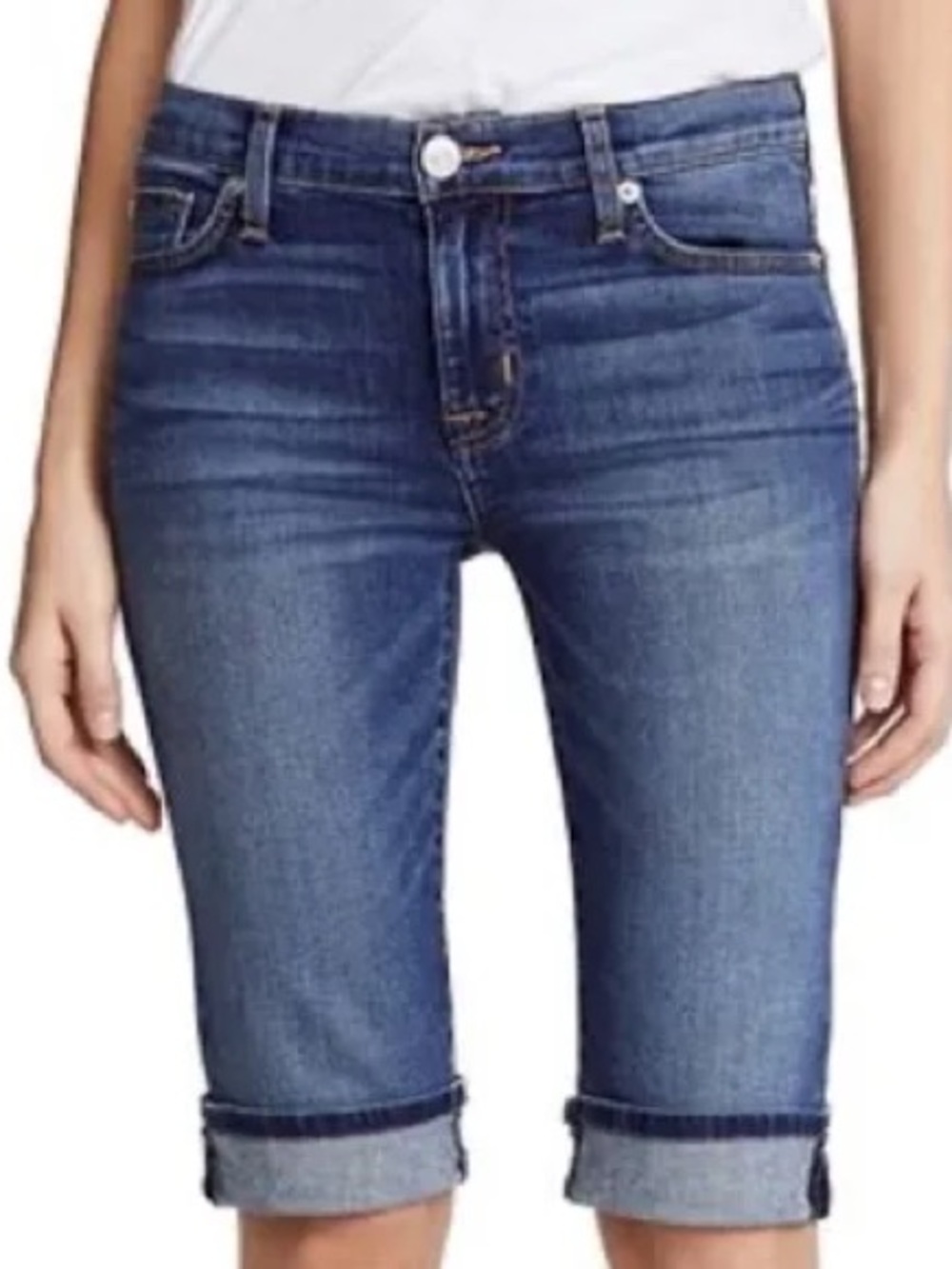 Hudson Jeans Amelia cuffed knee length shorts size 28